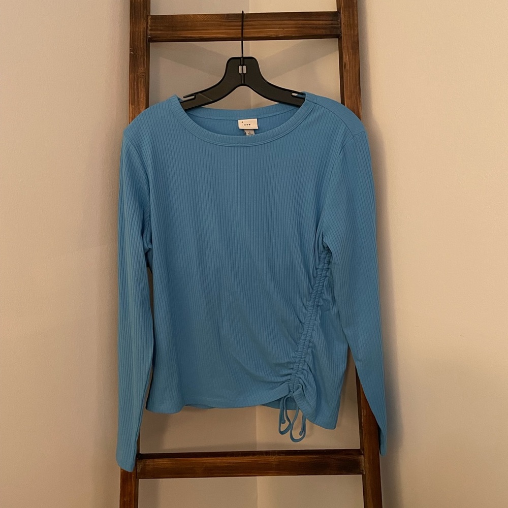 A New Day Ribbed Long Sleeve Shirt - XL